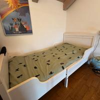 Letto allungabile bimbi con doghe e materasso