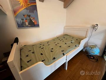 Letto allungabile bimbi con doghe e materasso