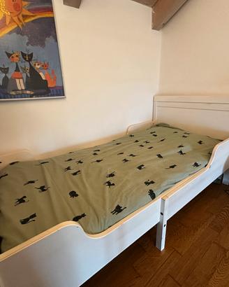 Letto allungabile con doghe e materasso