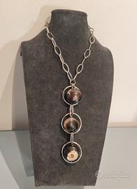 Collana argento 925 e agata 