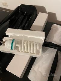 Set fotografico 1kit luce + 2 supporti + 2 lampade