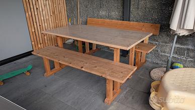 Tavolo Legno con banca