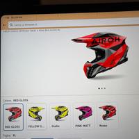 Casco Cross Airoh Red Gloss - Tg L