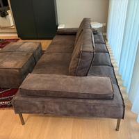 Divano cuoio nabuk vintage 