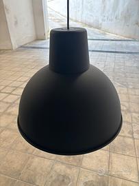 Lampadario a Sospensione Nero Opaco