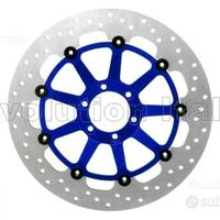 Disco Freno Rotondo Blu con nottolini Neri