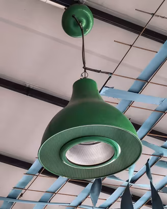 Lampade industriali verdi RGB smart – 4 pezzi
