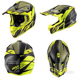 CASCO MOTO CROSS ENDURO OFF ROAD GIVI 60.1 GIALLO