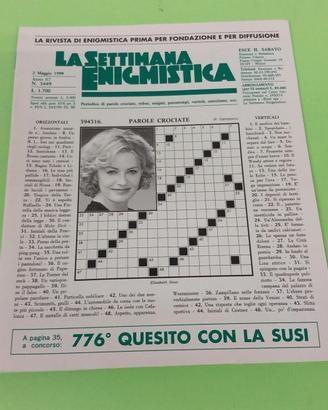 La Settimana Enigmistica n. 3449 del 2 maggio 1998