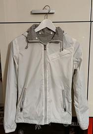 Giubbino bianco, reversibile, unisex