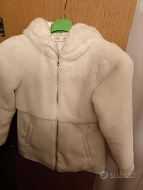 cappotto con pelliccia elegante bambina 8/9 anni 