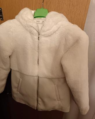 cappotto con pelliccia elegante bambina 8/9 anni 