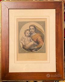 Madonna con bambino, 1840, incisione in acciaio
