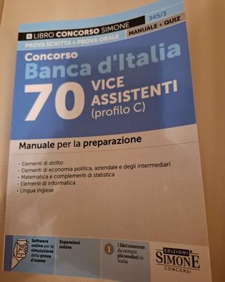 libro concorso Banca d'Italia - vice assistenti