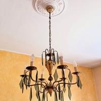 lampadario vintage cristallo