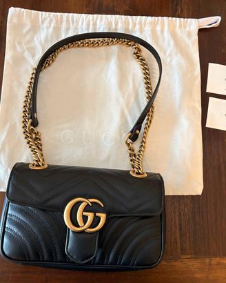 Gucci Borsa a spalla GG Marmont misura piccola