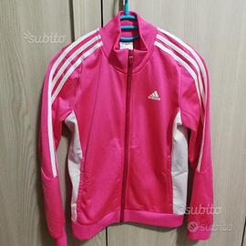 Felpa Adidas 11-12 anni Rosa Bianca