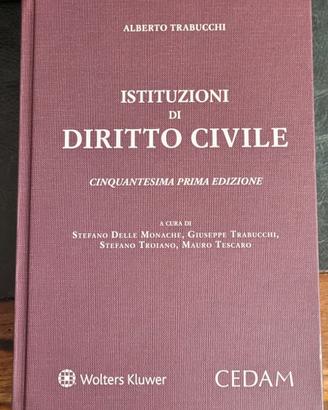 Libro di diritto privato universitario Trabucchi