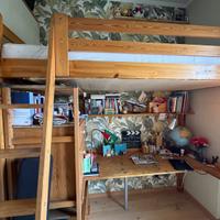 Letto a soppalco IKEA STORA in legno massiccio