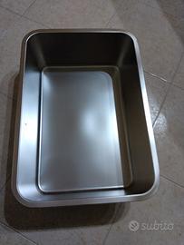 lettiera gatto in acciaio 
