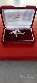 Spilla Kitamura Pearls perle argento anni 50.
