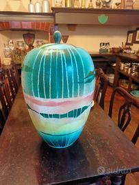 vaso grande Albisola firmato