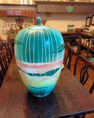 vaso grande Albisola firmato