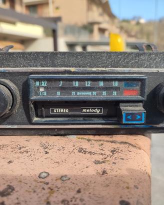 Autoradio d'epoca stereo Melody anni 70
