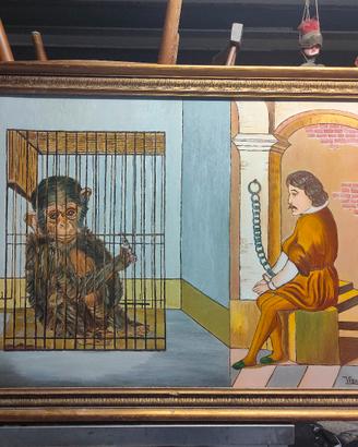 grande quadro "prigionia" anni 1977