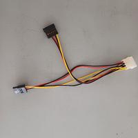 1x IDE 4 Pin Male Molex to 2x SATA Female ATA HDD 