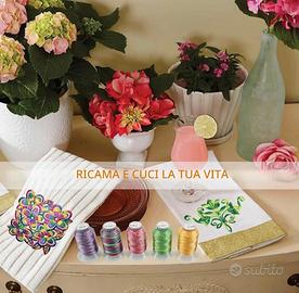 40 rocchette filo da ricamo multicolor new broth