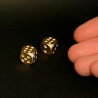 Dadi in ottone massiccio