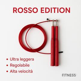 Corda da salto professionale rossa