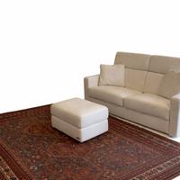 Divano letto in pelle