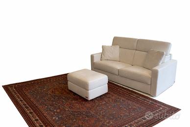 Divano letto in pelle
