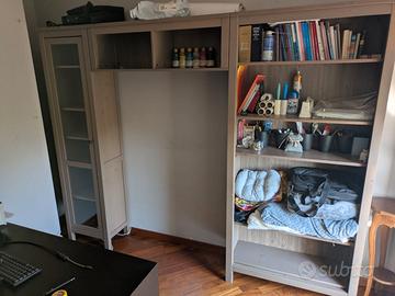 Libreria + Vetrina Hemnes Ikea 3 pezzi