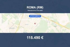 Immobile in asta di 58 m² con box auto a Roma