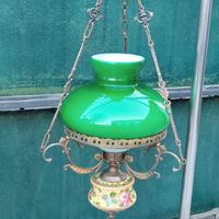 lanterna in opalina verde 