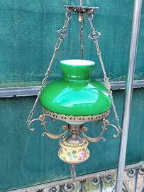 lanterna in opalina verde 