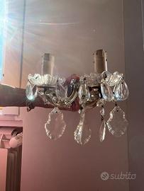 Applique Singola Gocce di Cristallo