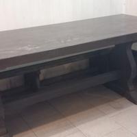 Tavolo e panchina angolare legno