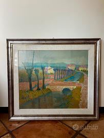 Atonio Mion - Quadro Dipinto Originale "Il Fosso"