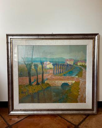 Atonio Mion - Quadro Dipinto Originale "Il Fosso"