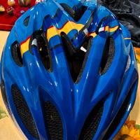 casco ciclismo blu taglia L