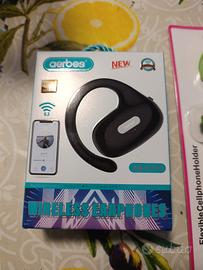 auricolare nuovo più gadget porta telefono 