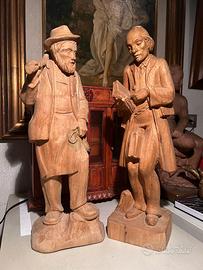 Sculture in legno arte trentina da collezione