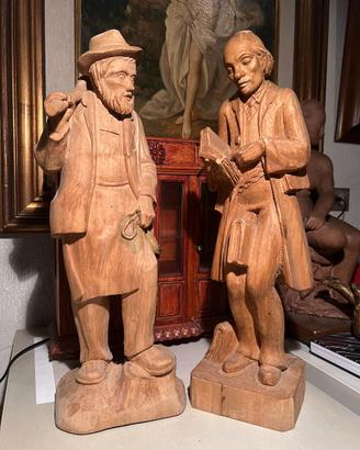 Sculture in legno arte trentina da collezione