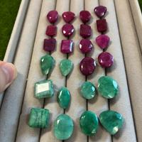 Lotto rubini e smeraldi naturali 209.5 ct