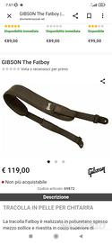 tracolla pelle Gibson 