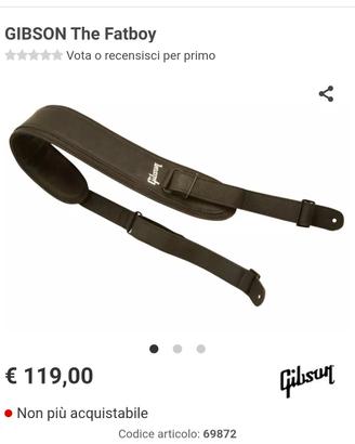 tracolla pelle Gibson 